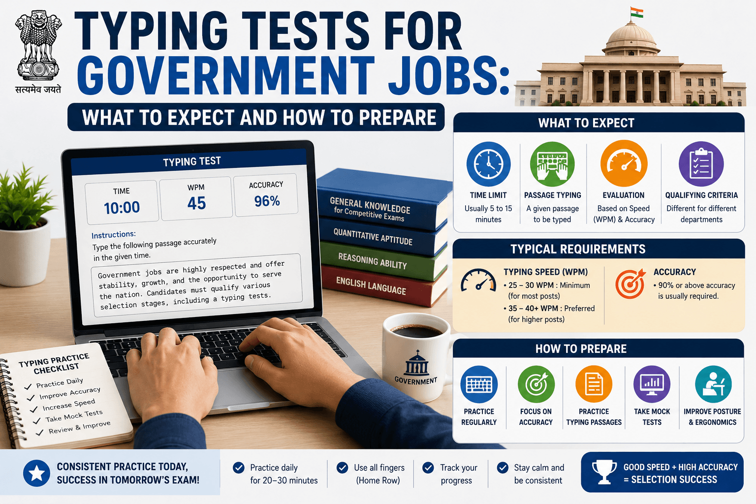 Typing Tests for Government Jobs: What to Expect and How to Prepare