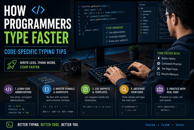 How Programmers Type Faster: Code-Specific Typing Tips | TypingMonk Blog